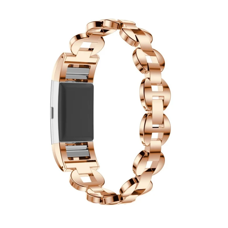 Bequem Fitbit Charge 2 Metall und Strass armband