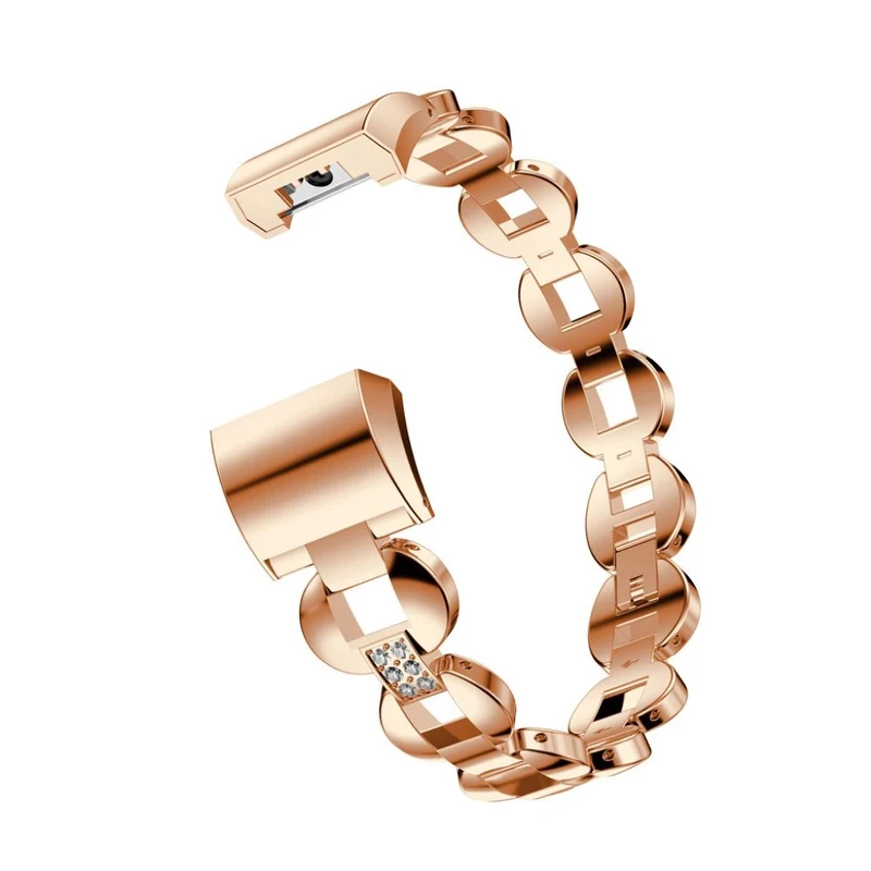 Bequem Fitbit Charge 2 Metall und Strass armband