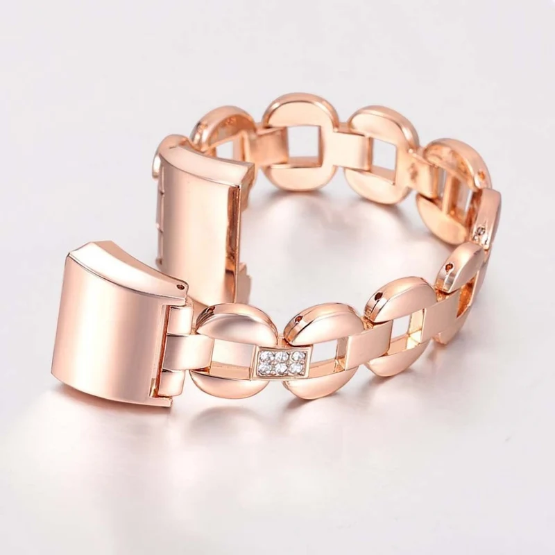 Bequem Fitbit Charge 2 Metall und Strass armband