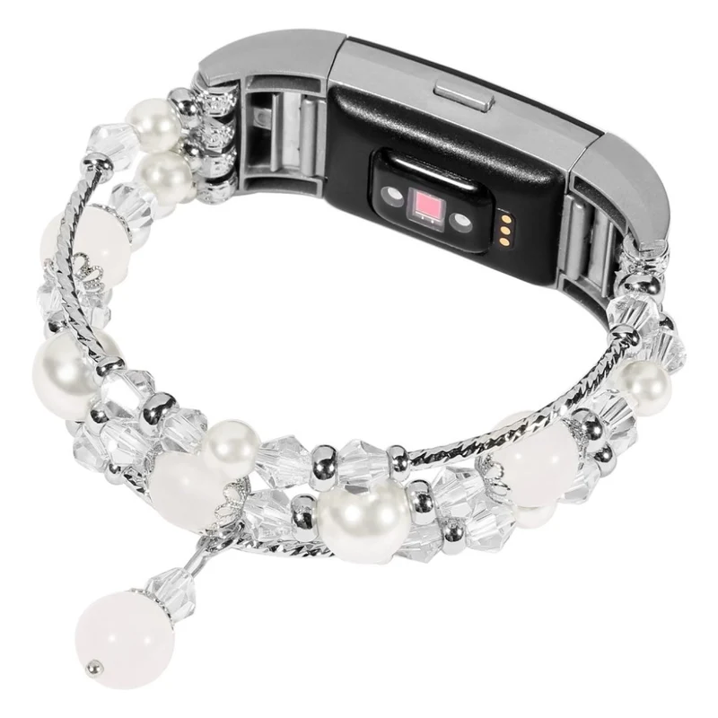 Super robust Fitbit Charge 2 Metall und Stein armband