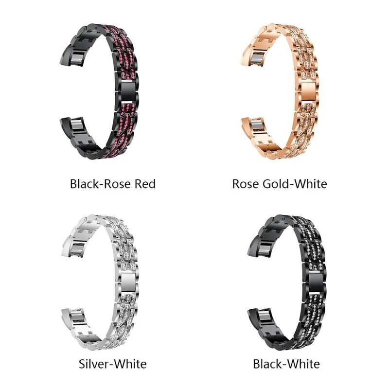 Unglaublich modisch Fitbit Alta Metall und Strass armband