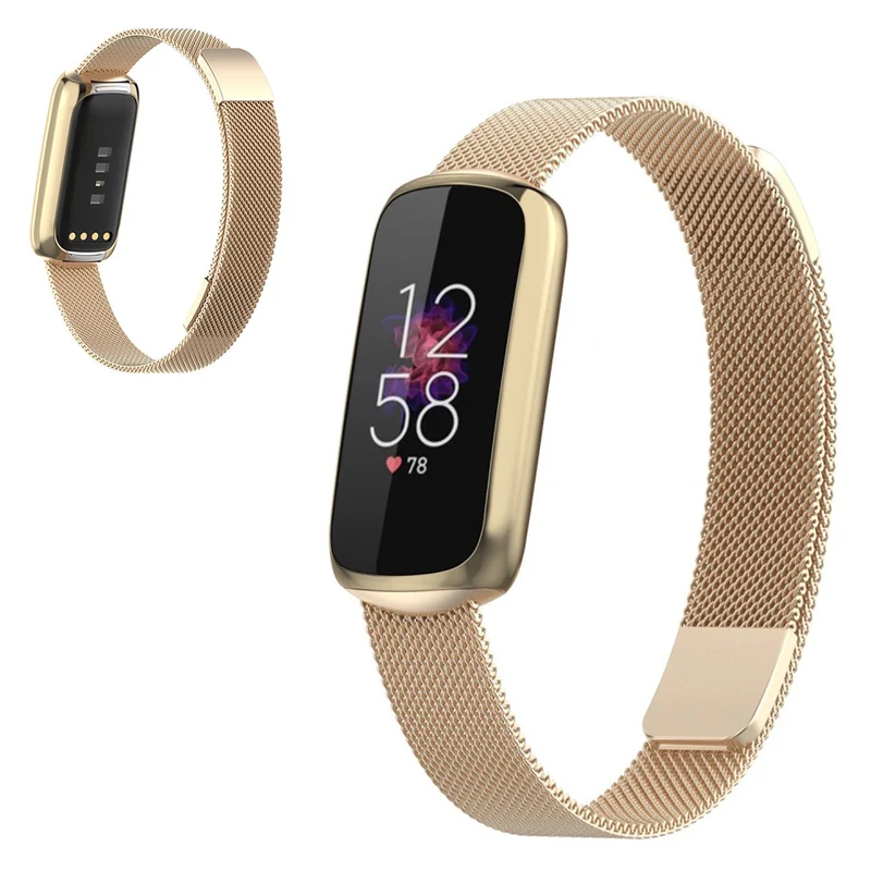 Robust Fitbit Luxe Metall armband