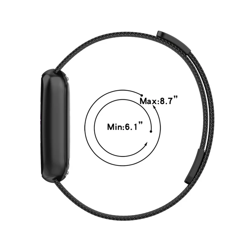 Robust Fitbit Luxe Metall armband