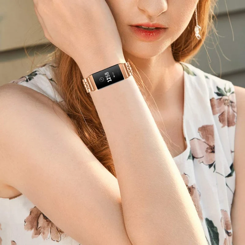 Mega süß Fitbit Charge 4 / Fitbit Charge 3 Metall armband