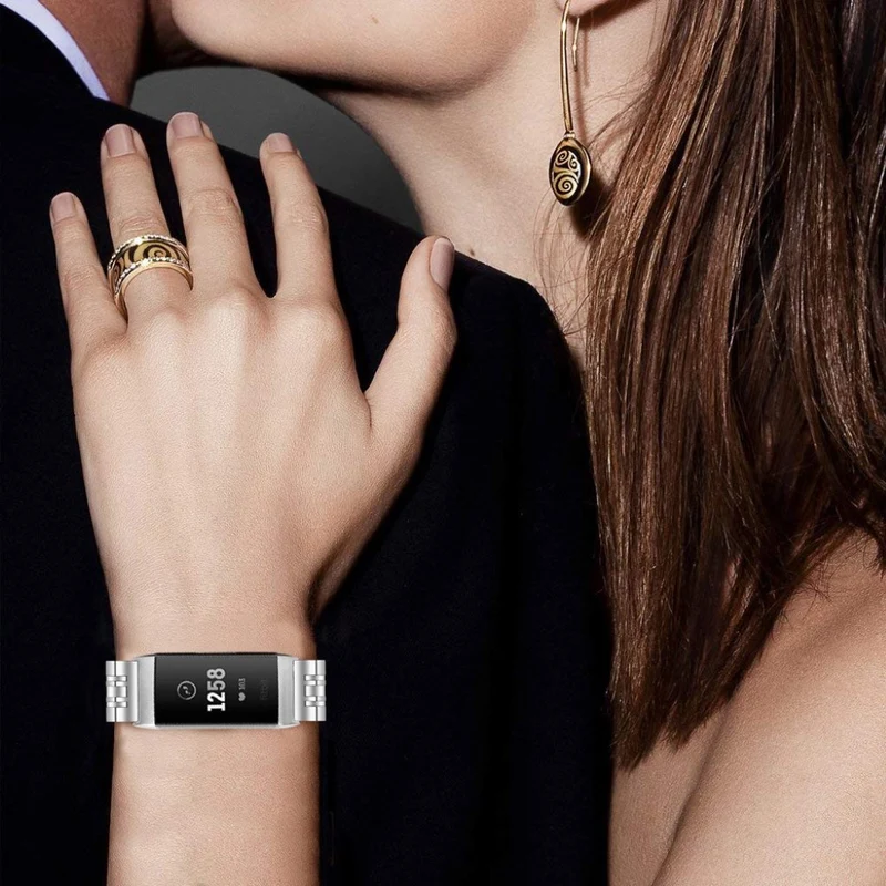 Mega süß Fitbit Charge 4 / Fitbit Charge 3 Metall armband
