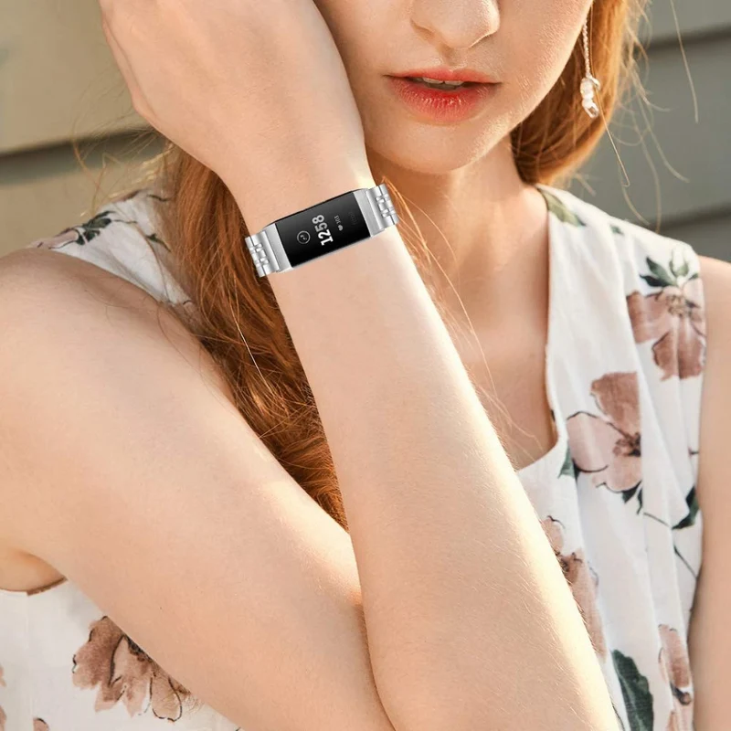 Mega süß Fitbit Charge 4 / Fitbit Charge 3 Metall armband