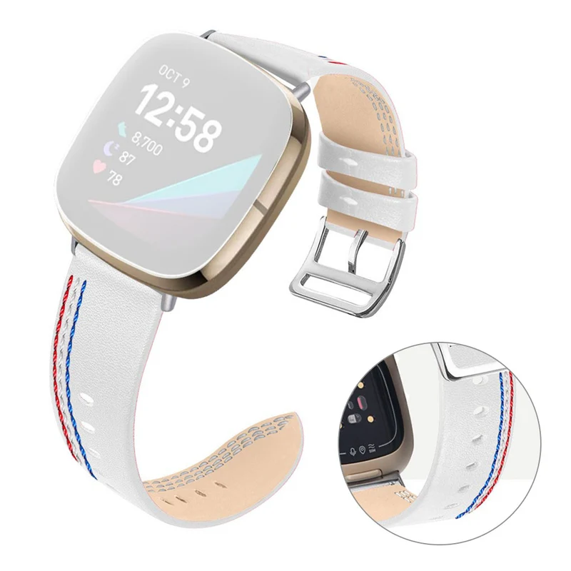 Auffallend nett Fitbit Versa 3 Echtes Leder armband