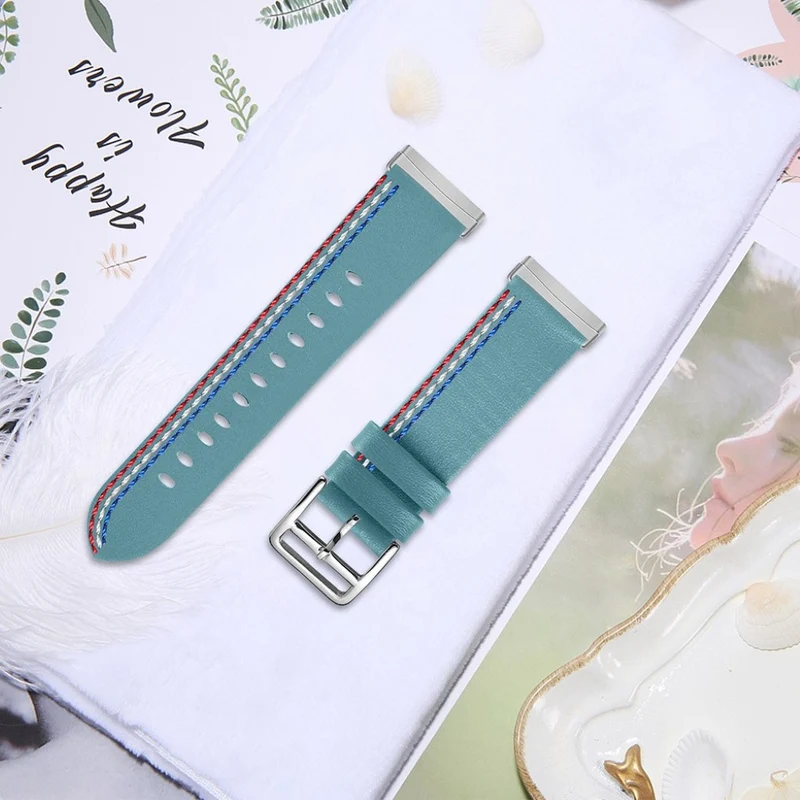 Auffallend nett Fitbit Versa 3 Echtes Leder armband
