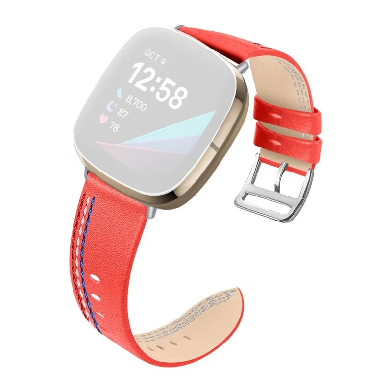Auffallend nett Fitbit Versa 3 Echtes Leder armband