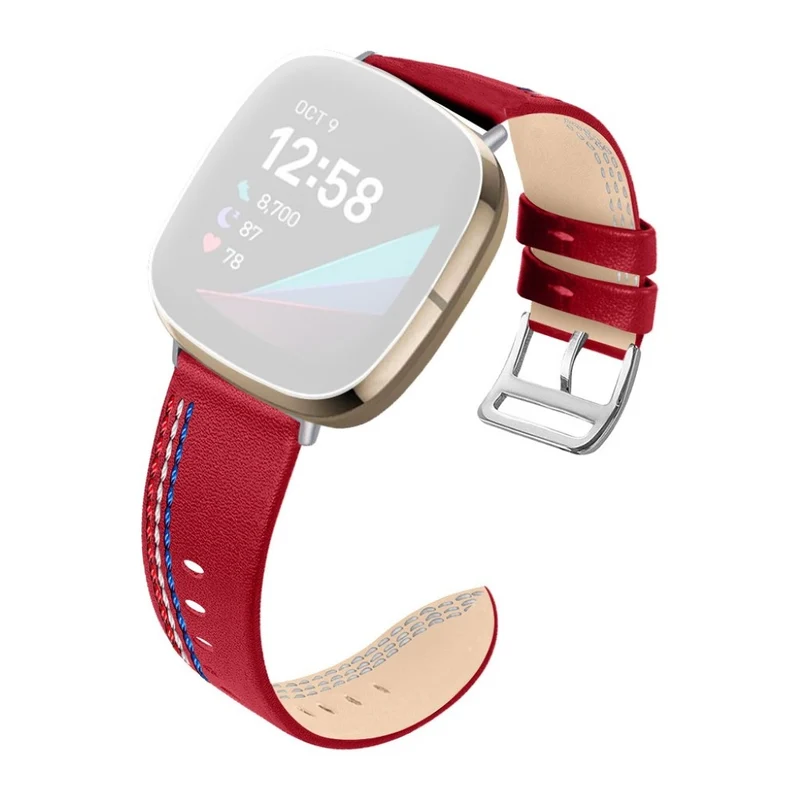 Auffallend nett Fitbit Versa 3 Echtes Leder armband