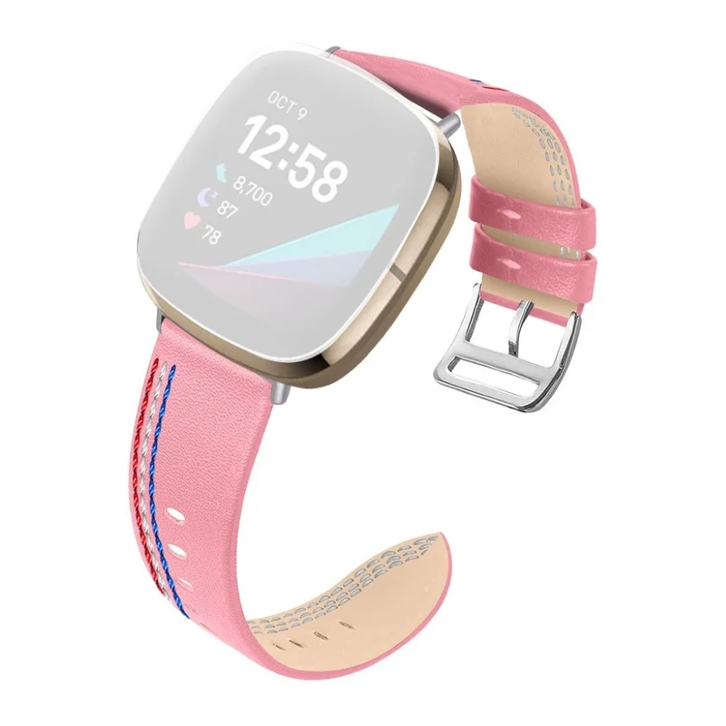 Auffallend nett Fitbit Versa 3 Echtes Leder armband