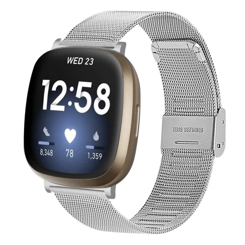Sehr cool Fitbit Versa 3 / Fitbit Sense Metall armband