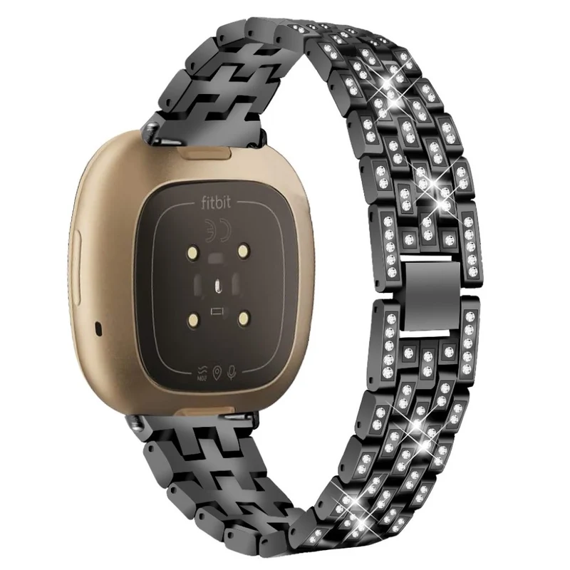 Süß Fitbit Versa 3 / Fitbit Sense Metall und Strass armband