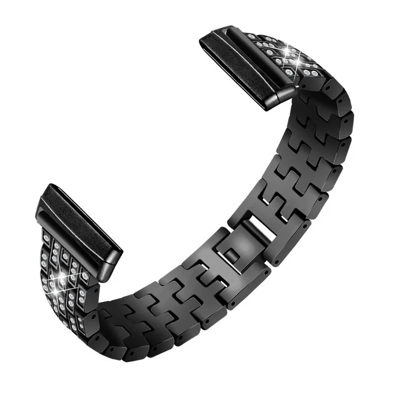 Süß Fitbit Versa 3 / Fitbit Sense Metall und Strass armband