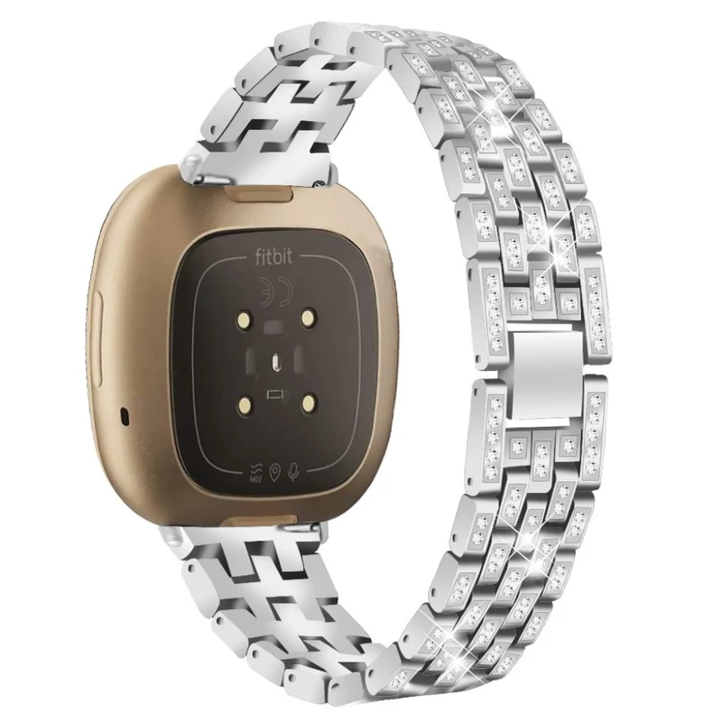Süß Fitbit Versa 3 / Fitbit Sense Metall und Strass armband