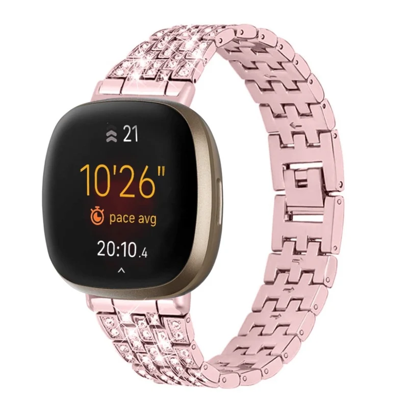 Süß Fitbit Versa 3 / Fitbit Sense Metall und Strass armband