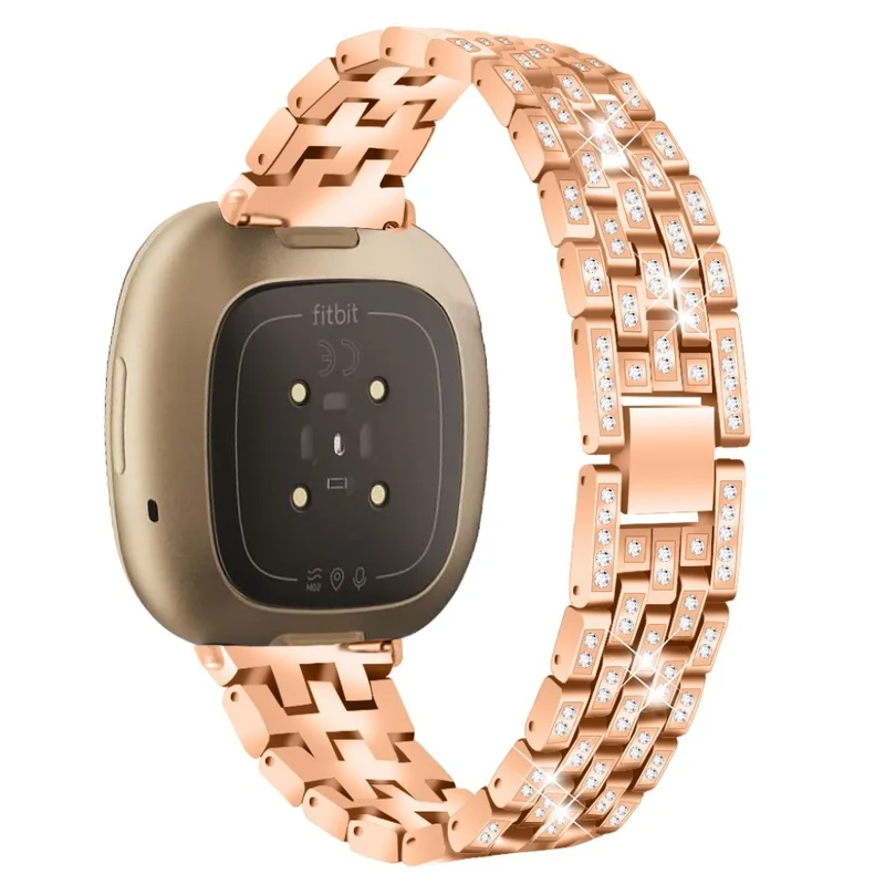 Süß Fitbit Versa 3 / Fitbit Sense Metall und Strass armband