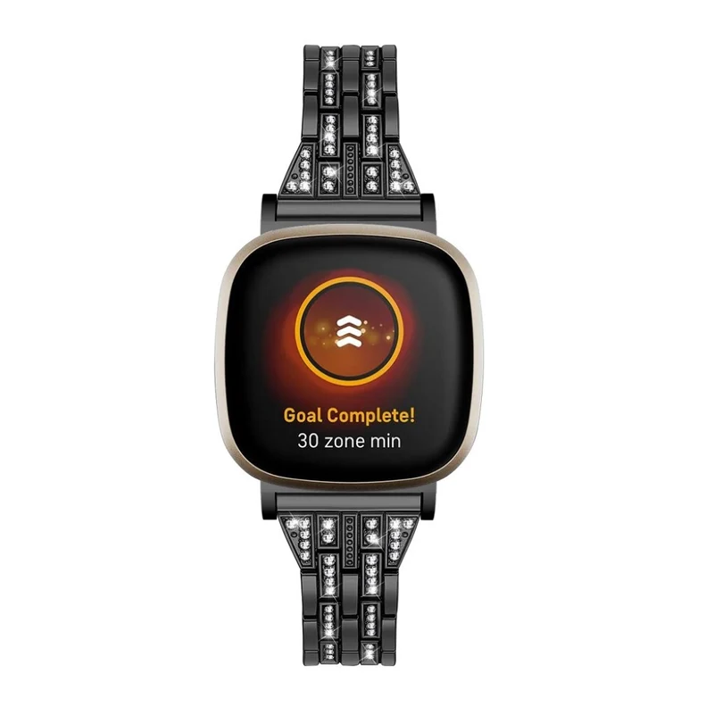 Süß Fitbit Versa 3 / Fitbit Sense Metall und Strass armband
