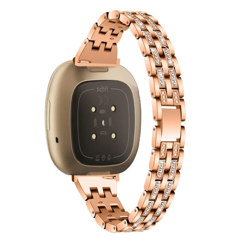 Süß Fitbit Versa 3 / Fitbit Sense Metall und Strass armband