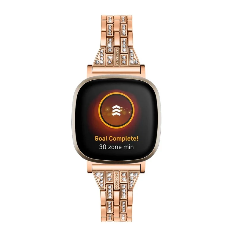 Süß Fitbit Versa 3 / Fitbit Sense Metall und Strass armband