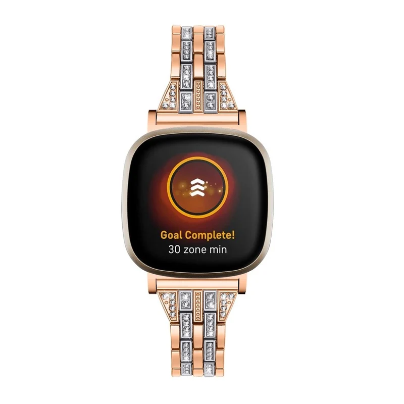 Süß Fitbit Versa 3 / Fitbit Sense Metall und Strass armband