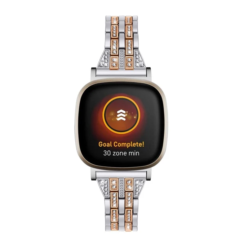 Süß Fitbit Versa 3 / Fitbit Sense Metall und Strass armband