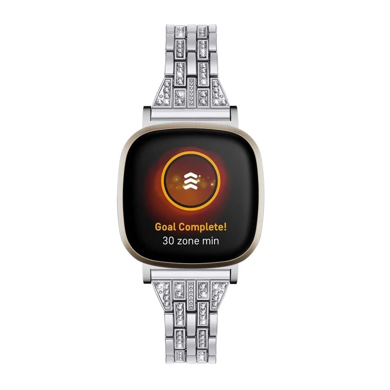Süß Fitbit Versa 3 / Fitbit Sense Metall und Strass armband