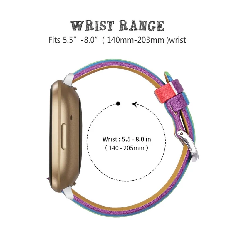 Haltbar Fitbit Versa 3 / Fitbit Sense Echtes Leder armband
