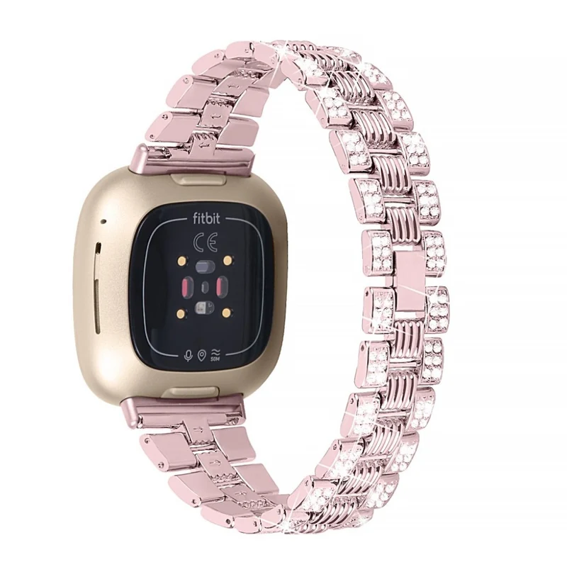 Süß Fitbit Versa 3 / Fitbit Sense Metall und Strass armband