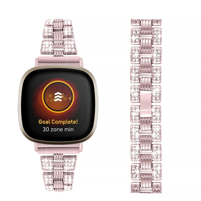 Süß Fitbit Versa 3 / Fitbit Sense Metall und Strass armband