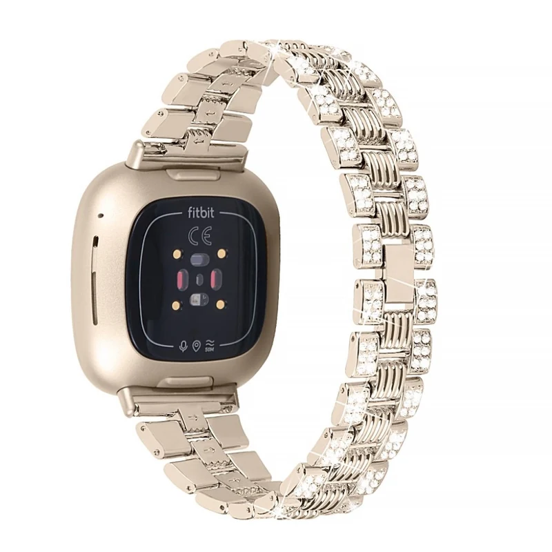 Süß Fitbit Versa 3 / Fitbit Sense Metall und Strass armband