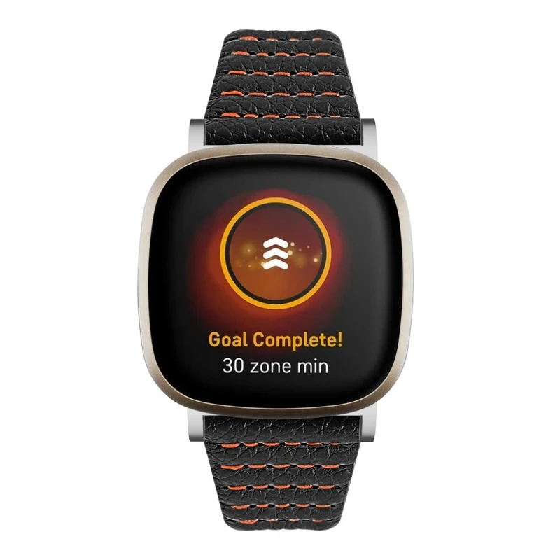Stilvoll Fitbit Versa 3 / Fitbit Sense Echtes Leder armband
