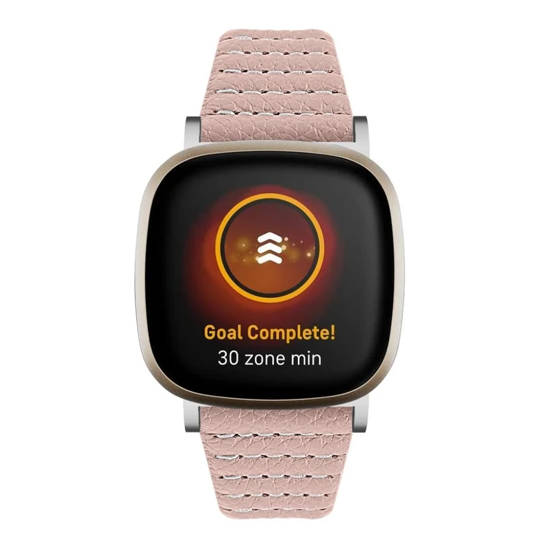 Stilvoll Fitbit Versa 3 / Fitbit Sense Echtes Leder armband