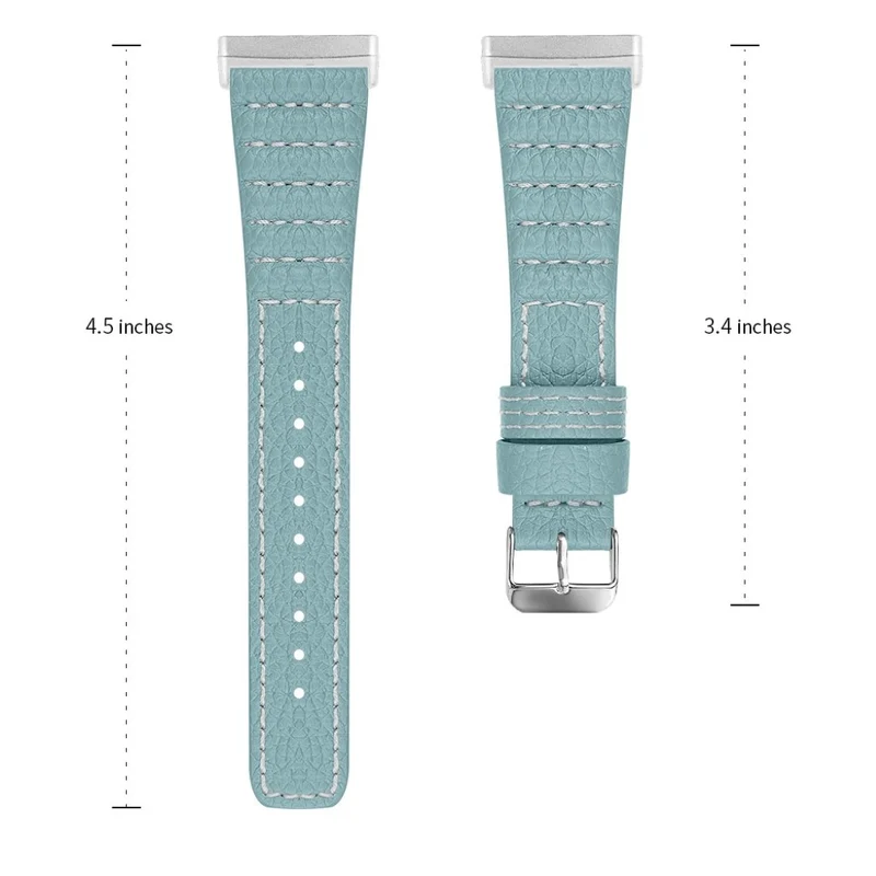 Stilvoll Fitbit Versa 3 / Fitbit Sense Echtes Leder armband