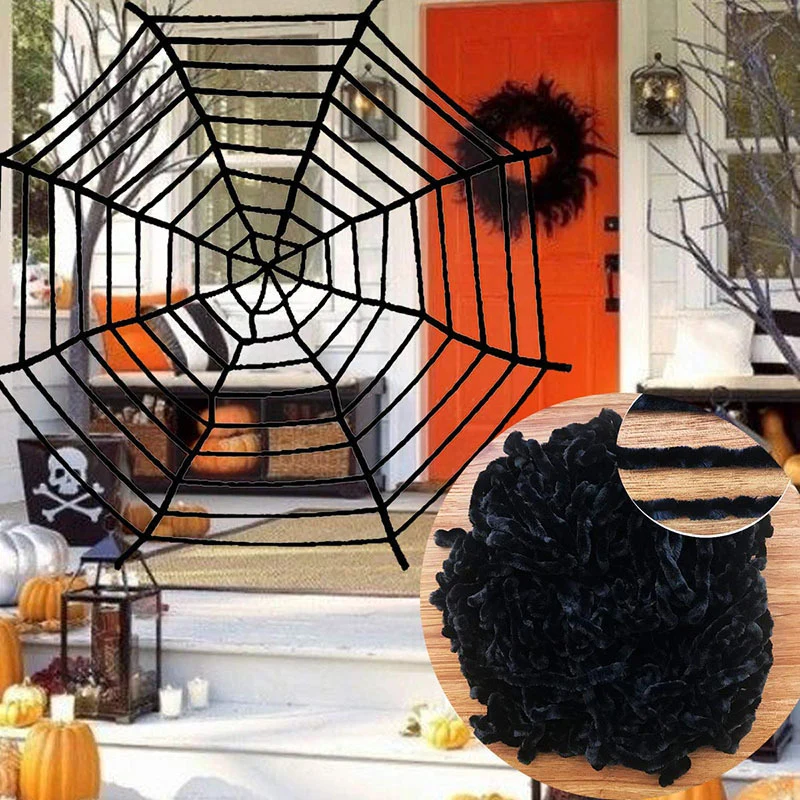 Gruselige Halloween-Deko-Spinnennetz