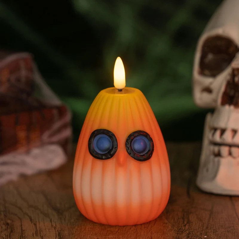 Gruselige LED Kürbislaterne