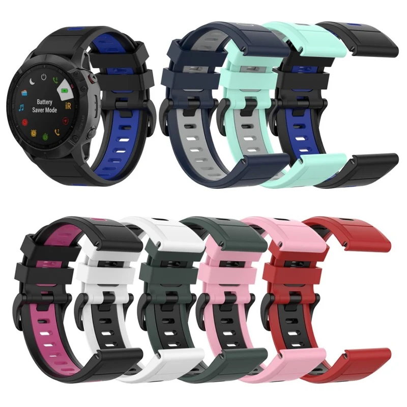 Mega sympathisch Garmin Fenix 6X Silikon / TPU armband
