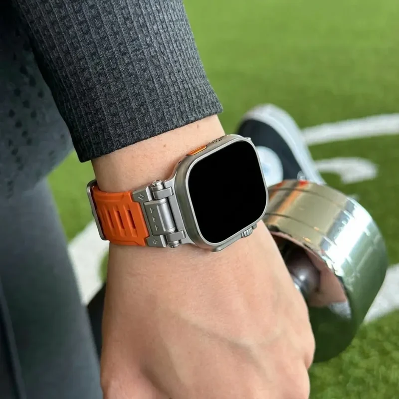 Bandz Apple Watch TPU Armor Armband (Orange)