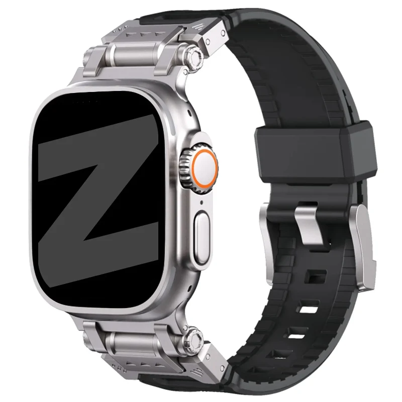 Bandz Apple Watch TPU Armor Armband (Schwarz)