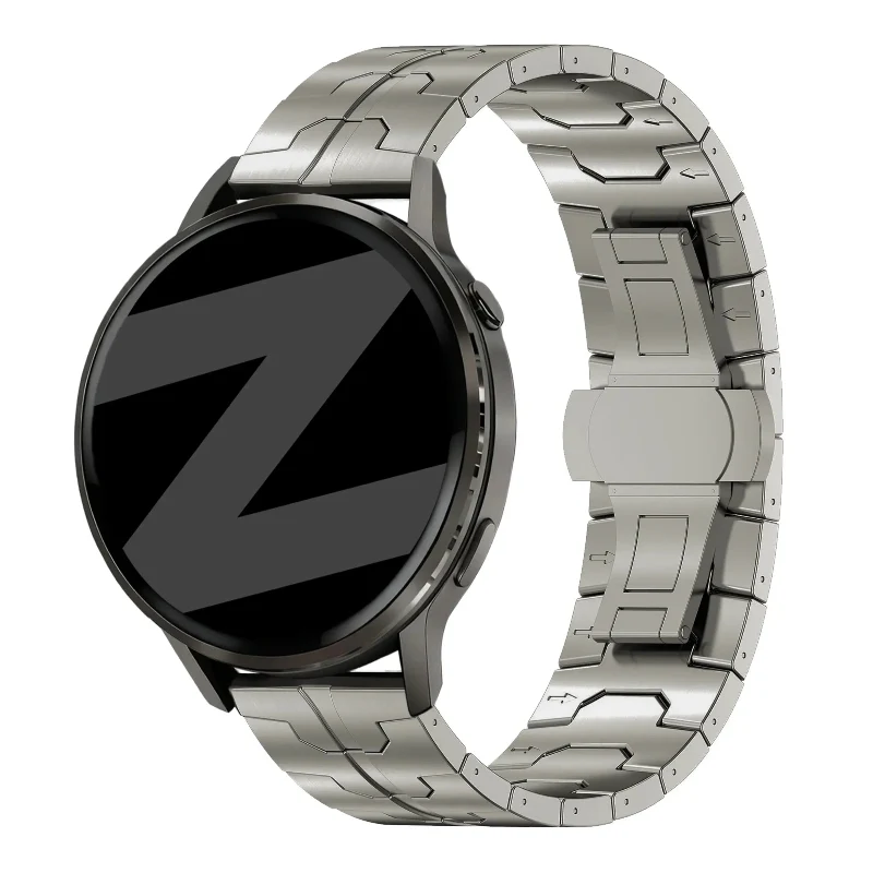 Bandz Garmin Forerunner 255 Stahlarmband 'Iron' (Titan)