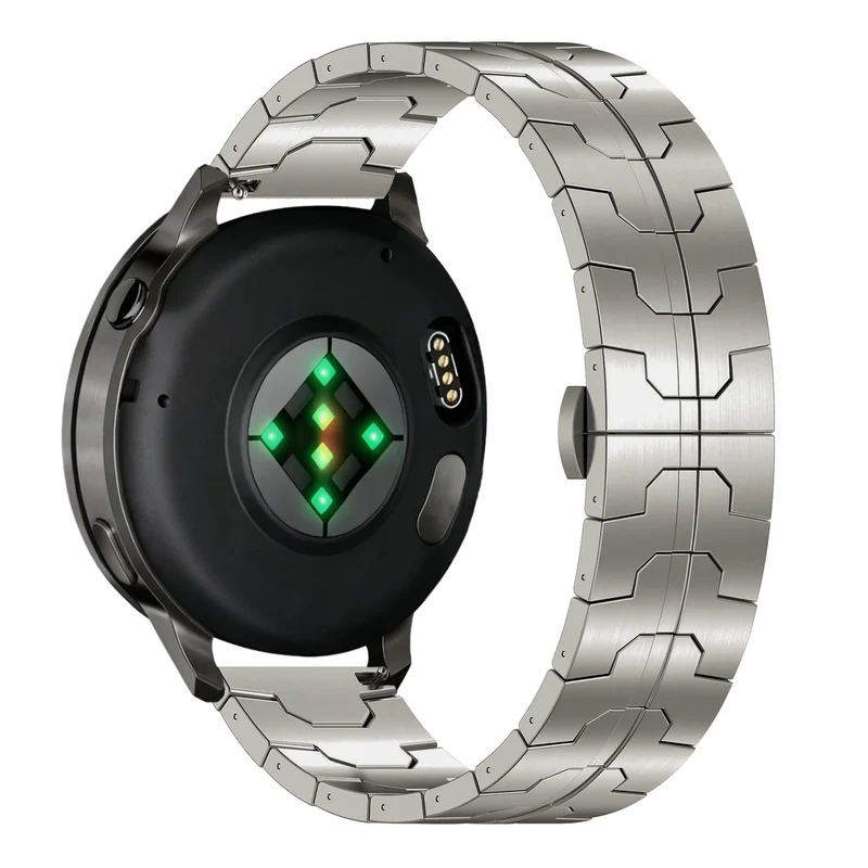 Bandz Garmin Forerunner 255 Stahlarmband 'Iron' (Titan)