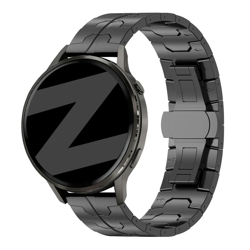 Bandz Garmin Vivoactive 4 Stahlarmband 'Iron' (Schwarz)