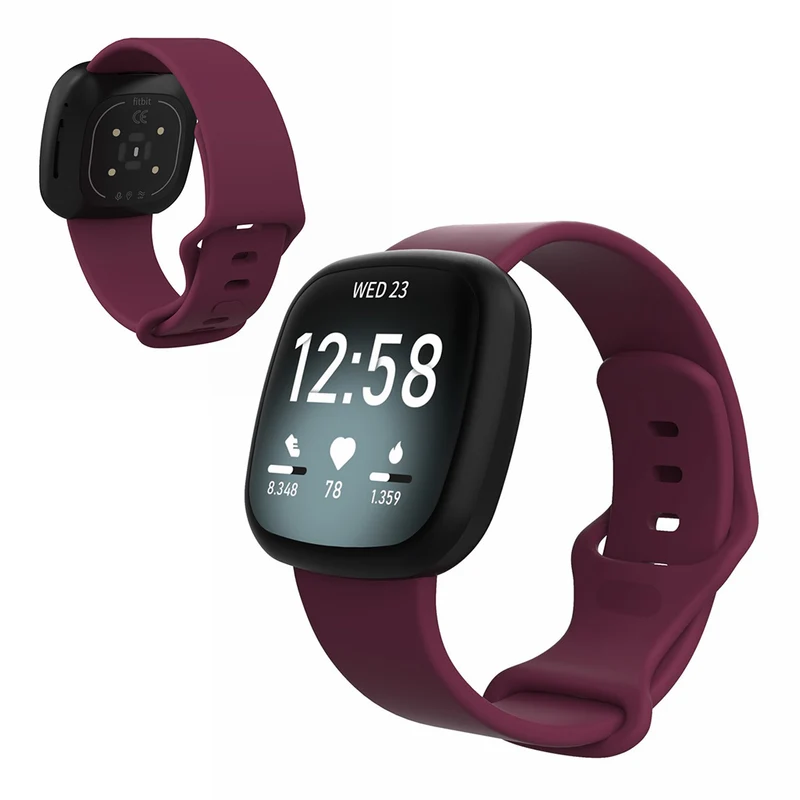 Robust Fitbit Versa 3 / Fitbit Sense Silikon / TPU armband - Größe: S