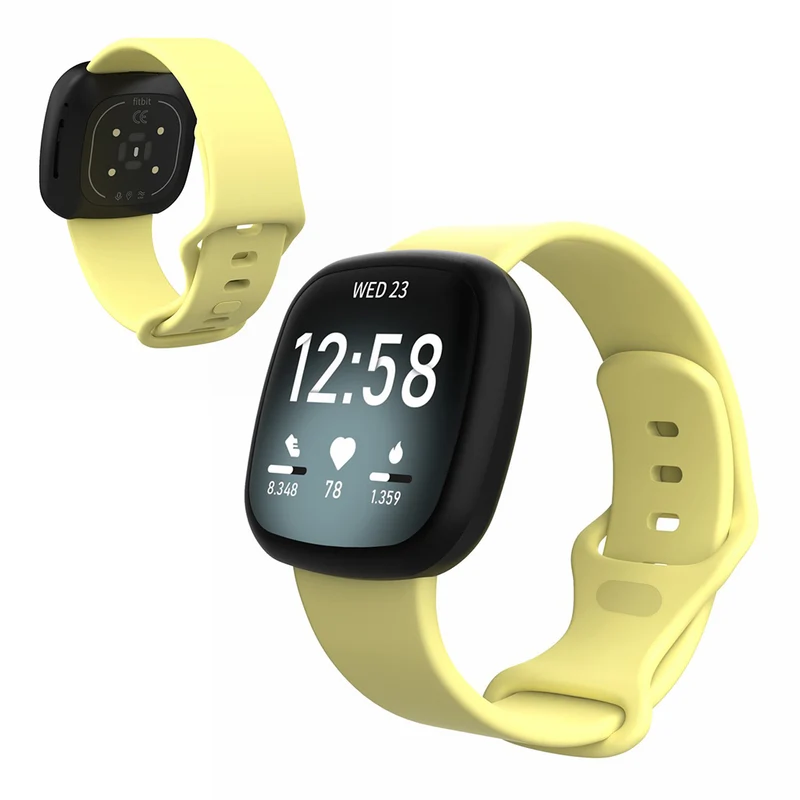 Robust Fitbit Versa 3 / Fitbit Sense Silikon / TPU armband - Größe: S