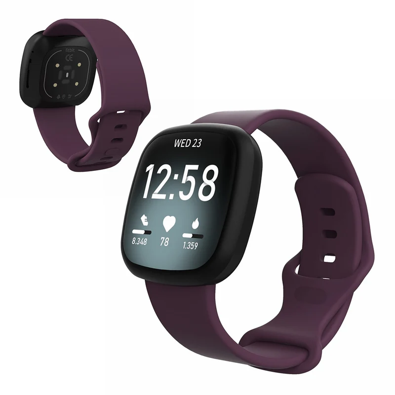 Robust Fitbit Versa 3 / Fitbit Sense Silikon / TPU armband - Größe: S