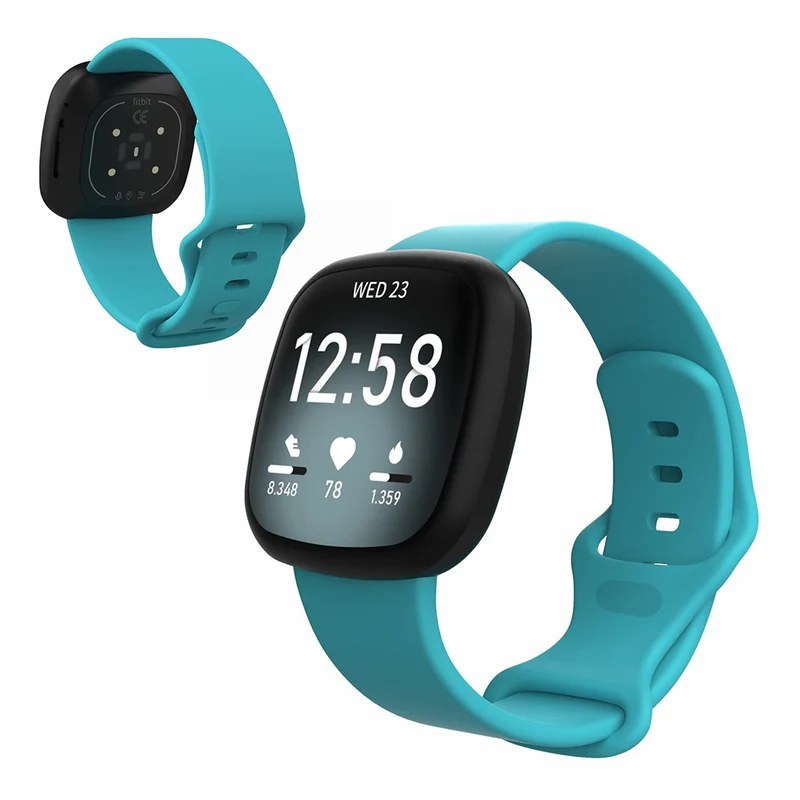 Robust Fitbit Versa 3 / Fitbit Sense Silikon / TPU armband - Größe: S