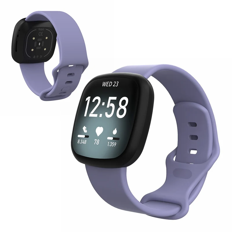 Robust Fitbit Versa 3 / Fitbit Sense Silikon / TPU armband - Größe: S