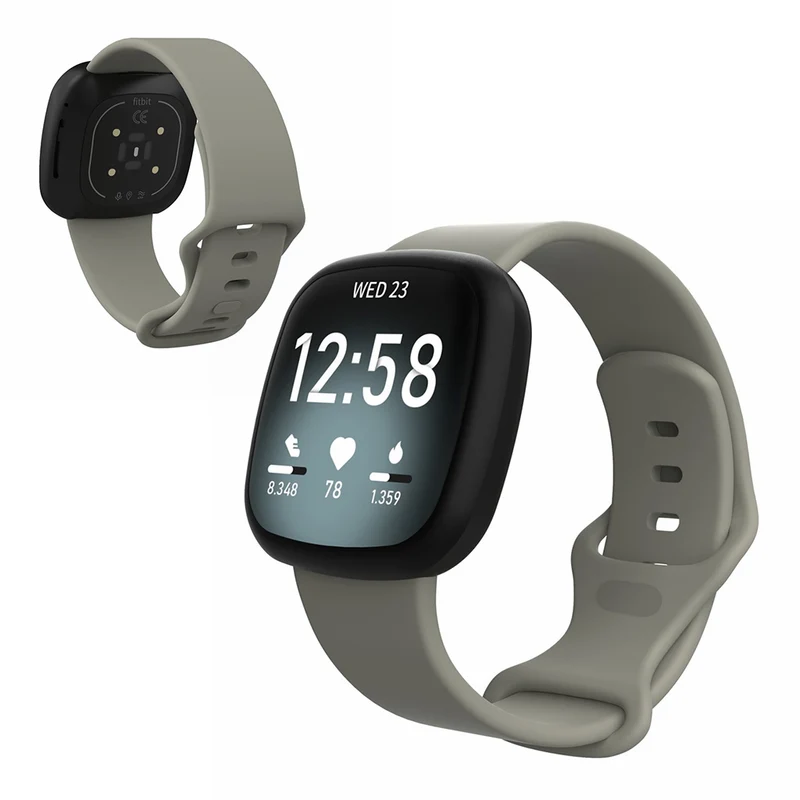 Robust Fitbit Versa 3 / Fitbit Sense Silikon / TPU armband - Größe: S