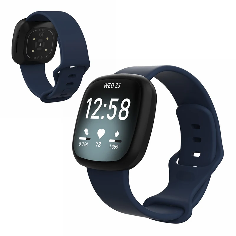 Robust Fitbit Versa 3 / Fitbit Sense Silikon / TPU armband - Größe: S