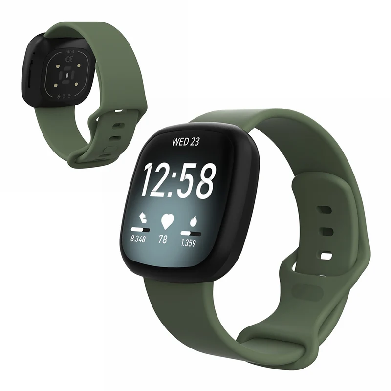 Robust Fitbit Versa 3 / Fitbit Sense Silikon / TPU armband - Größe: S